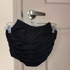 Elegant Black Ruched Top